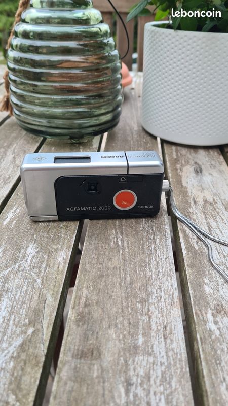 Appareil Photo Argentique Agfamatic 2000 Pocket Sensor – Compact Argenté (bon état)