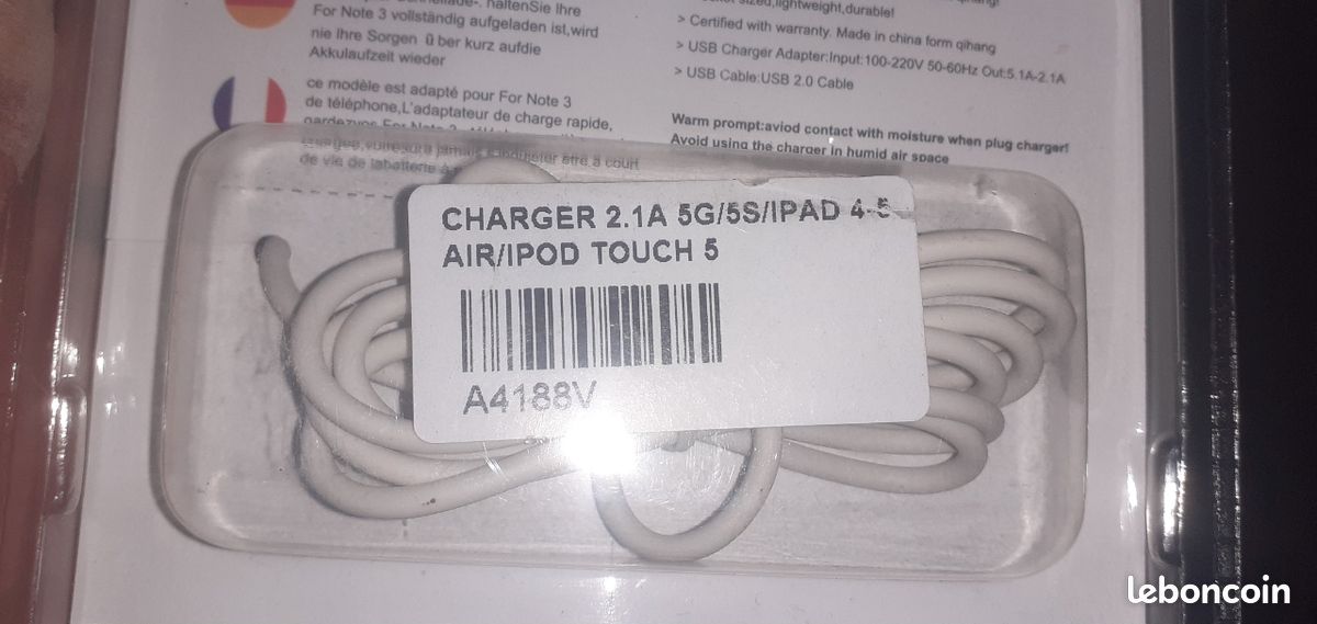 Chargeur Apple air/pod (image 3)