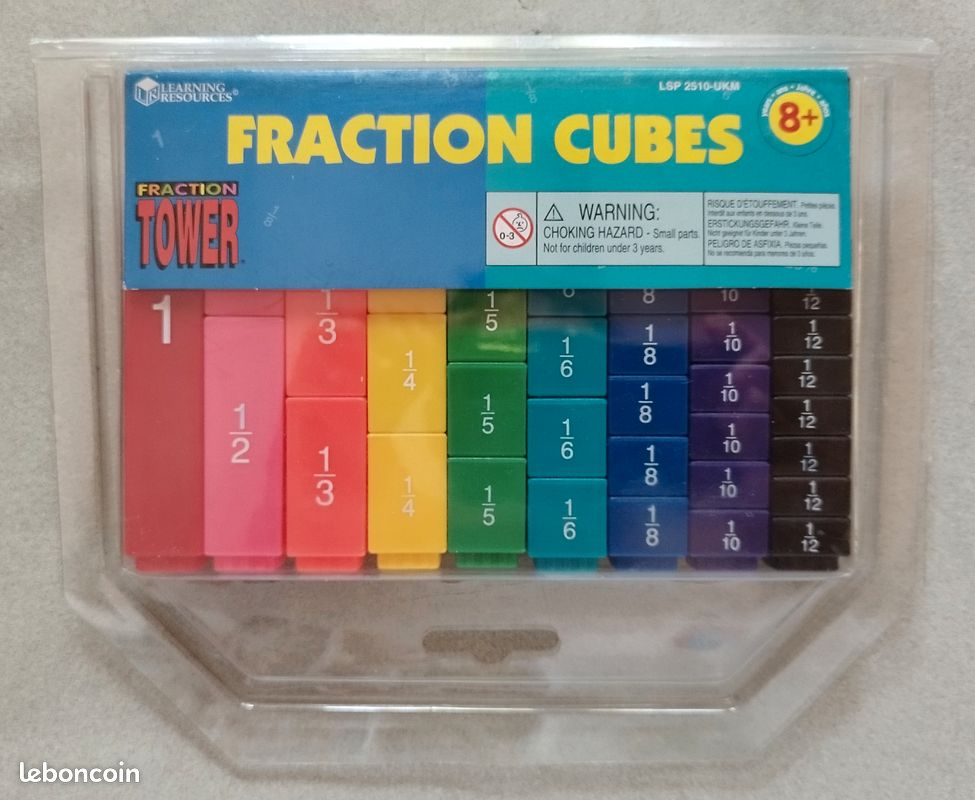 Cubes de fraction - Fraction Tower® - Learning Resources | Les jouets