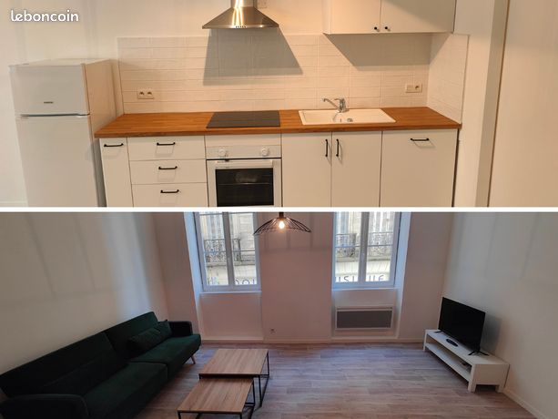 Grand T2 meublé 60 m2 - Centre ville - location longue durée