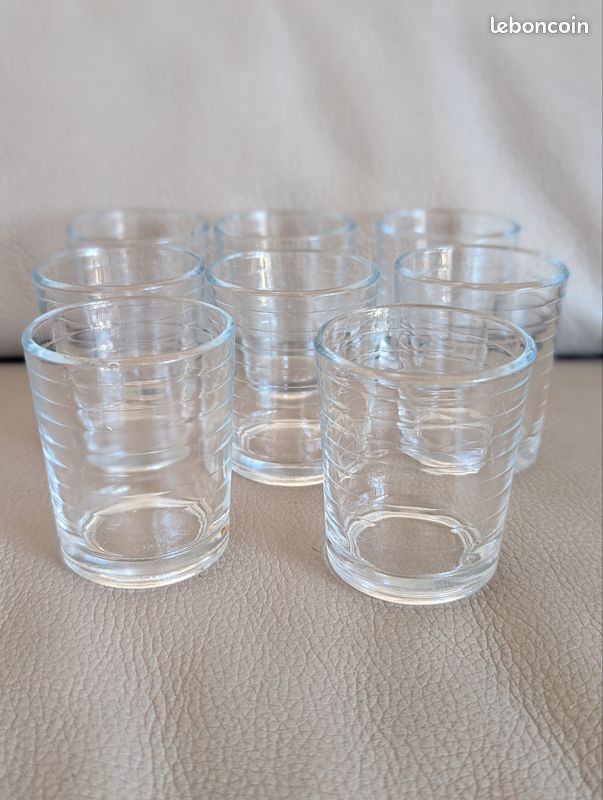 Lot De 6 Verrines En Verre Transparent – 4 Cm X 6,5 Cm, Occasion