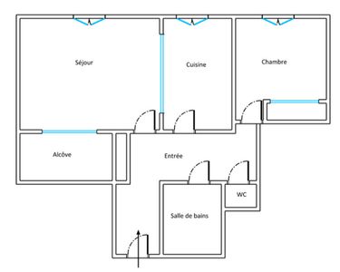 Appartement 345 000 € - 58 m²