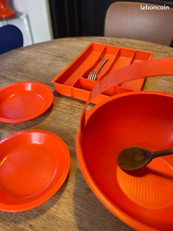 Range-Couverts Syla + Lot orange Vintage (image 3)