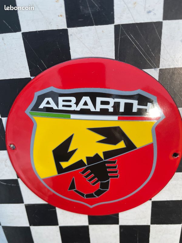 Magnifique plaque émaillée voiture sport ABARTH (image 4)