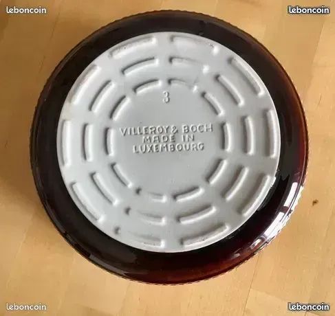 Villeroy Boch : moule marron à soufflé gateau vintage (60/70) 18 cm (image 3)