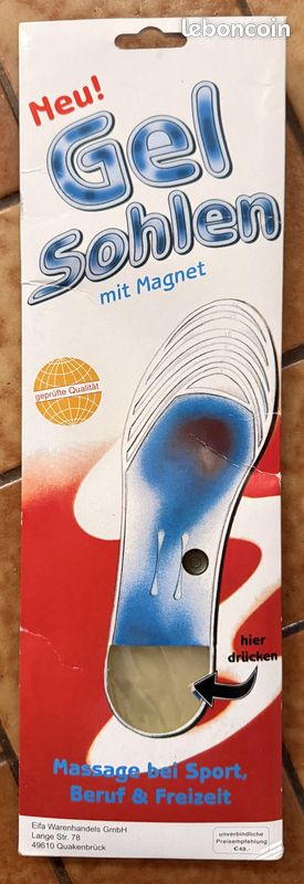 HIL Semelles neuves en gel avec magnet (image 1)