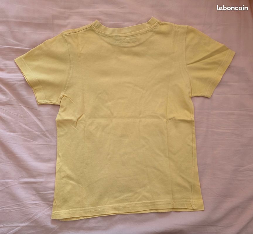 T-shirt jaune garçon 8 ans (image 2)