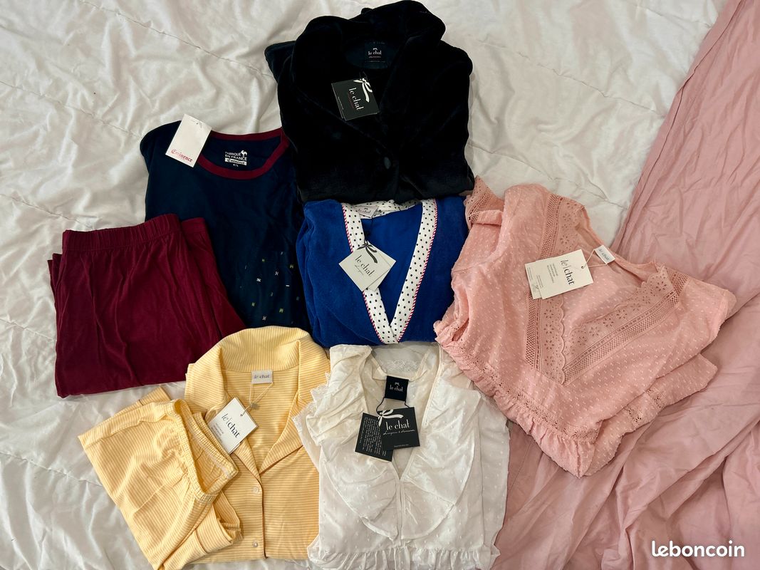 Lot lingerie de nuit haut de gamme Le Chat / Eminence – T38/40 – Neuf avec étiquette (image 1)