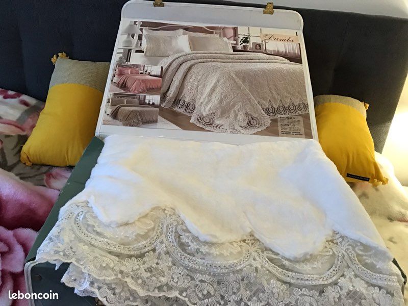 Lot De 2 Coussins Anciens En Dentelle Et Soie – XIXème, Broderie, Rose
