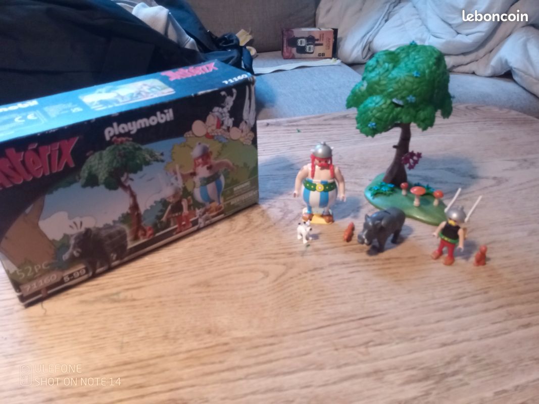 Jouet ancien mécanique obelix et son menhir germany carl en ance