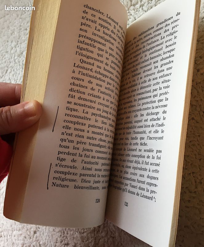"Un souvenir d'enfance de Léonard de Vinci" de Sigmund Freud - Éditions Gallimard 1977 - Broché - Livre de poche (image 16)