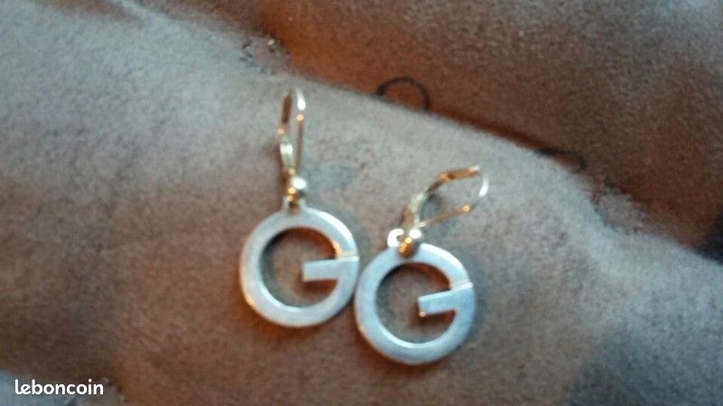 Boucles d'oreilles GUCCI argent massif 925 (image 5)