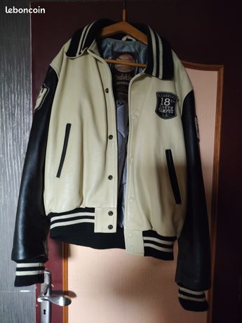 Veste Bomber Redskins Jaune - Taille S, Microfibre, Doublure Coton, Style USA, Neuve Sans étiquettes