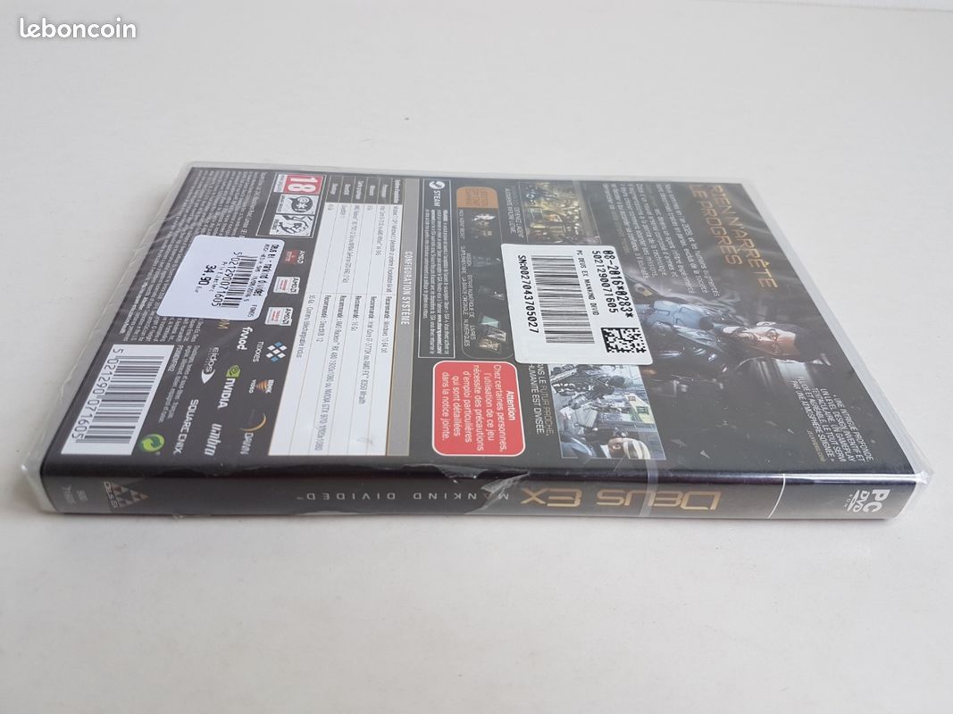 Jeu PC Neuf Deus Ex Mankind Divided Édition Day One (image 3)