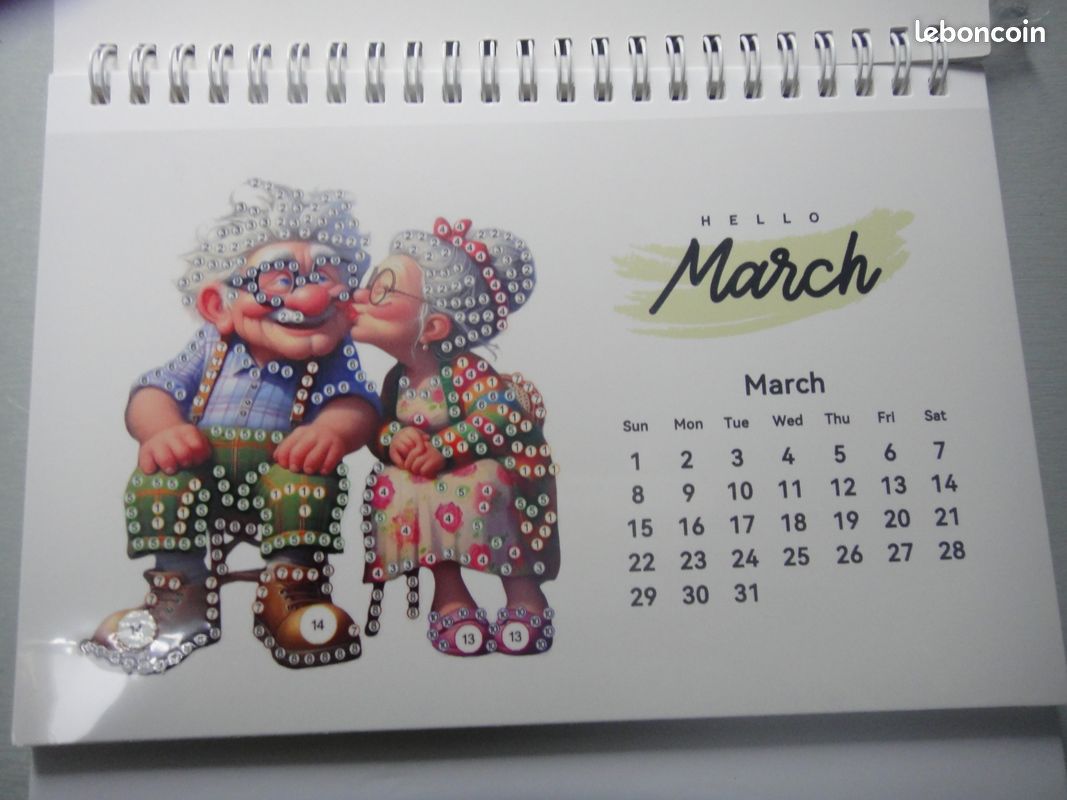 Calendrier 2026 En Diamond Painting Neuf Cadeau Original Pour Les Fetes - Loisirs Créatifs