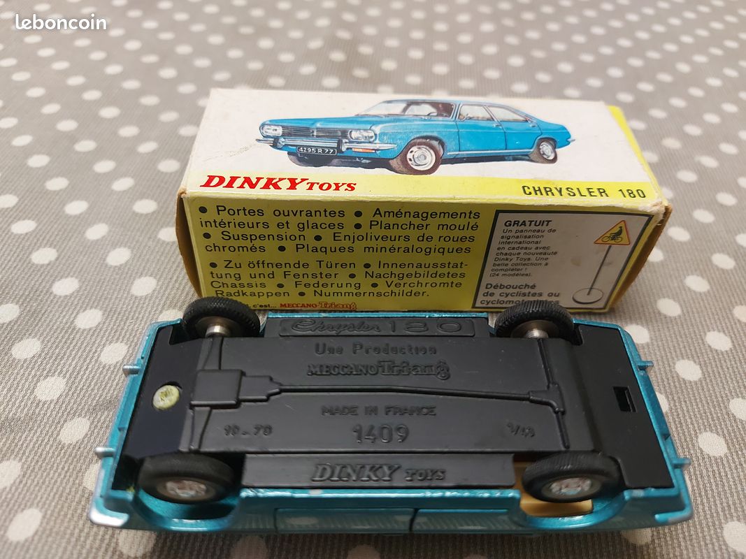 Dinky Toys 1409 Chrysler 180 – Boîte D’origine – Fabrication Française