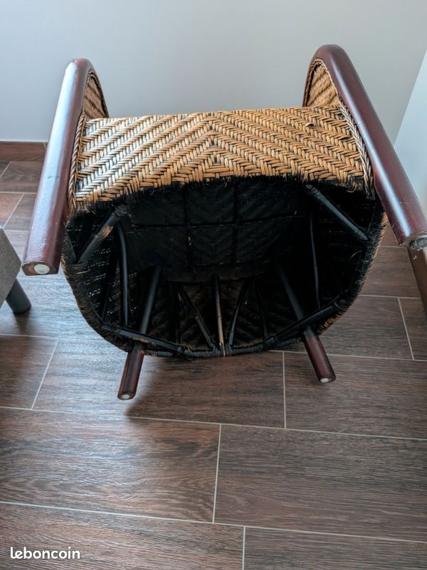 Fauteuil rotin (image 6)