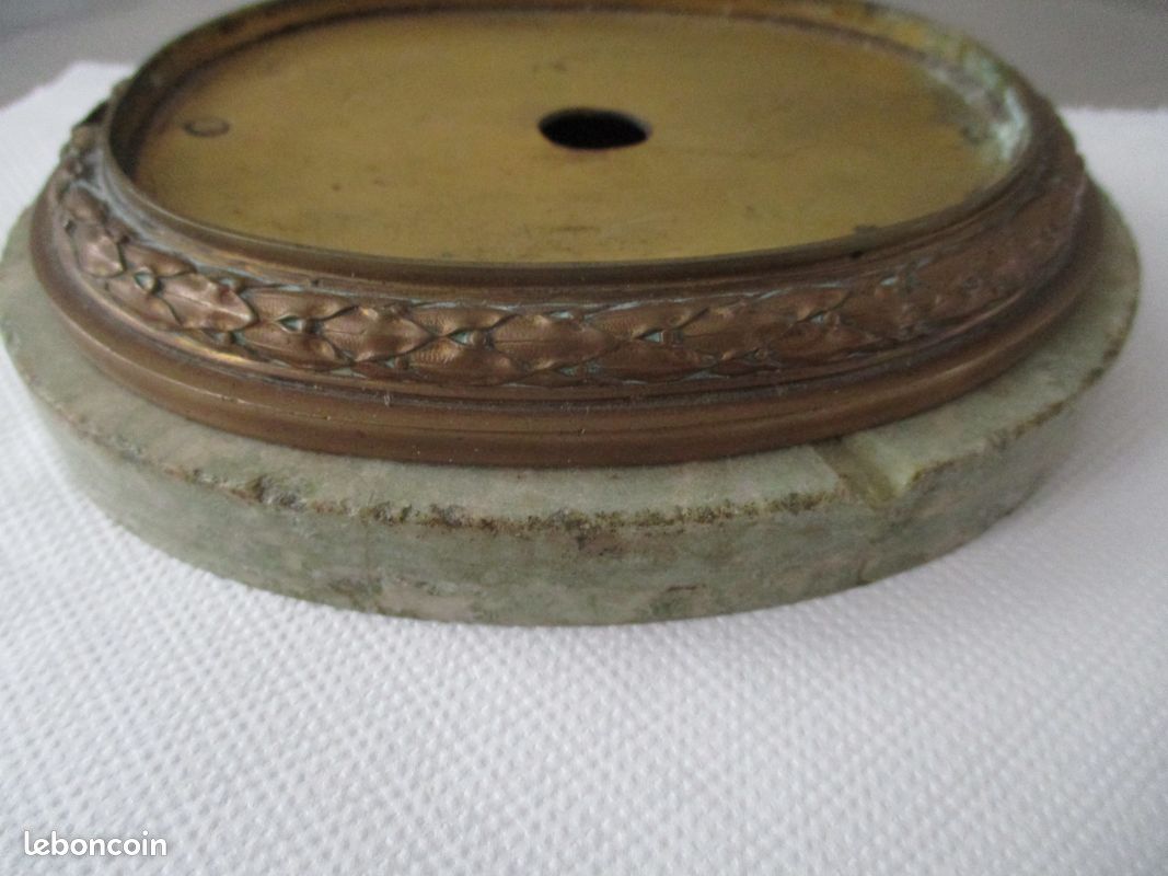 Ancien socle en marbre et bronze laiton (image 3)