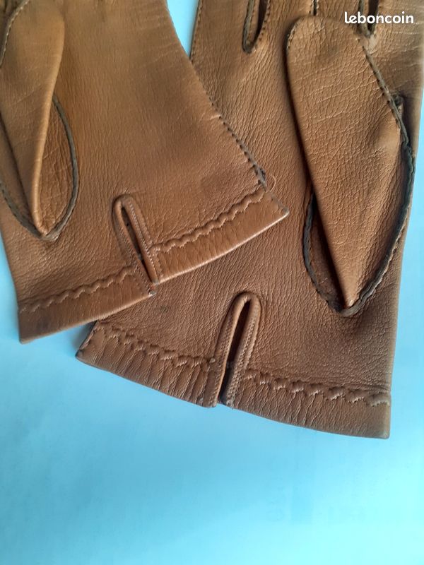 Belle paire de gants cuir véritable (image 3)