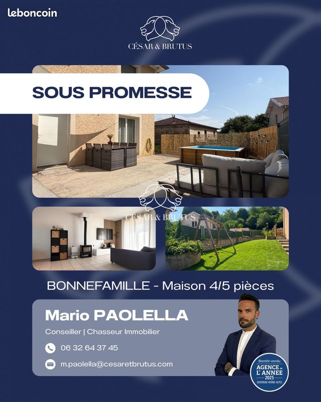 Maison 4 pièces 92 m² · à Bonnefamille · 92 m² · 275 000 €