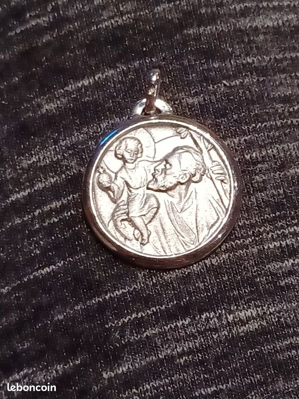 Médaille St Christophe en argent (image 6)