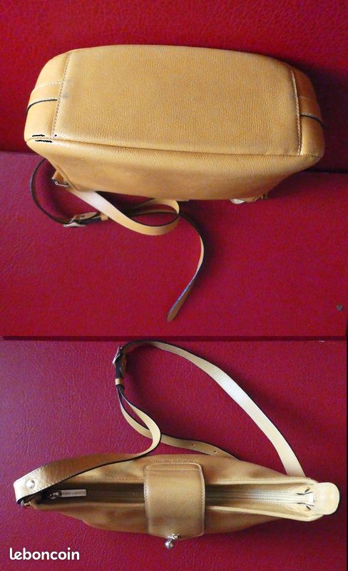 Sac à main jaune Didier Lamarthe vintage (image 4)
