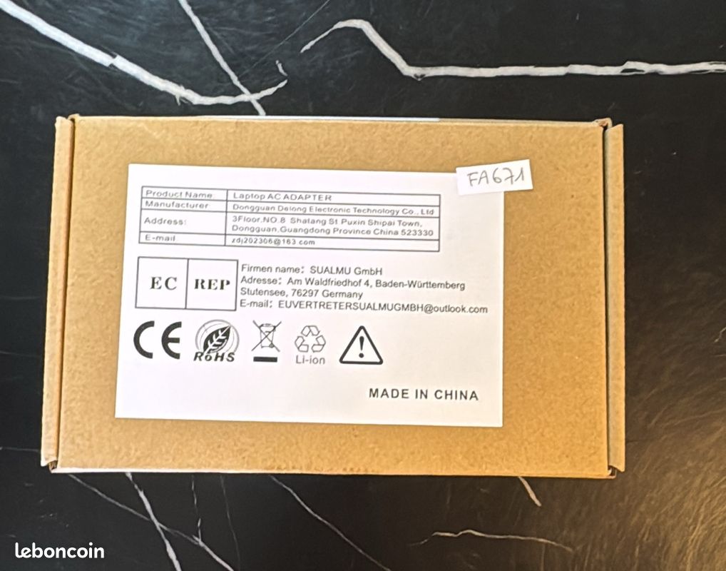 Chargeur 240 W compatible avec Asus ROG Zephyrus G16 G14 GA605 GU605 GA403 Flow Z13 GZ302 TUF Gaming A16 FA608 ProArt PX13 HN7306 P16 H7606 Bloc d'alimentation pour ordinateur portable (image 5)