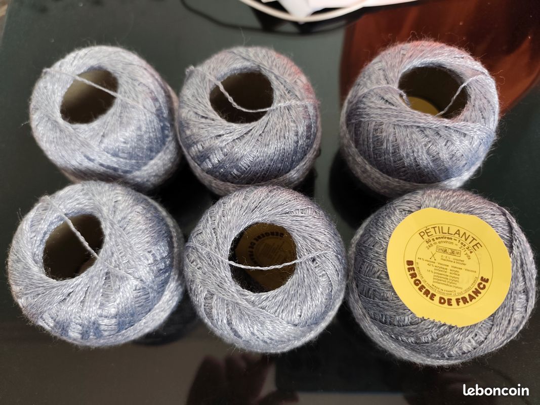 Lot de 7 pelotes de laine Pétillante Bergère de France (image 2)