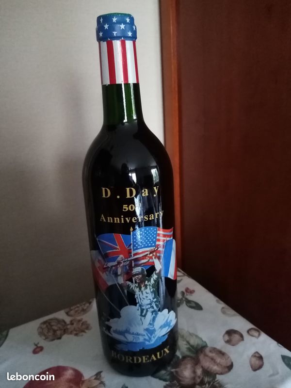Bouteille sérigraphiée 50 ans du débarquement (image 1)