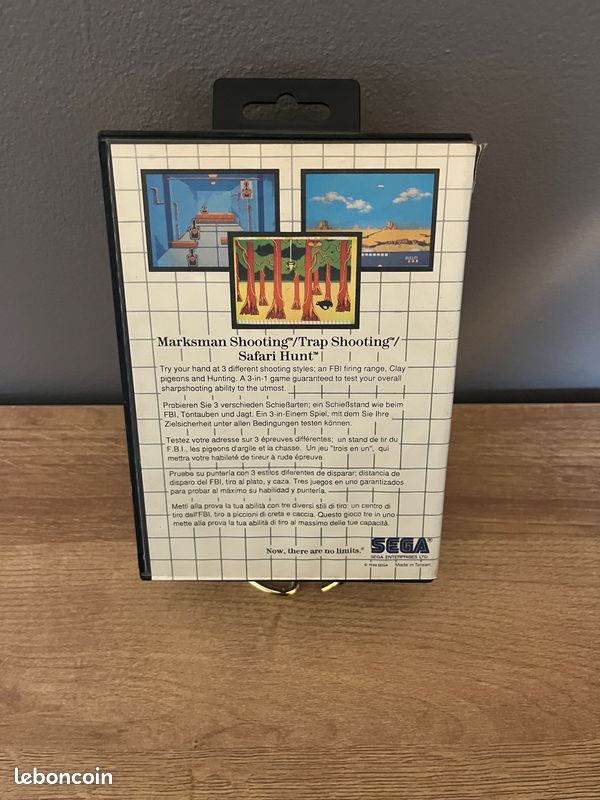 Jeu Sega Master System – Marksman Shooting / Trap Shooting / Safari Hunt (PAL, Complet) – Bon état