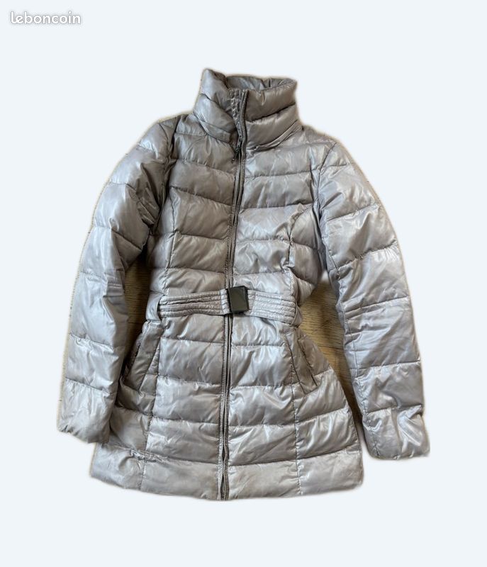 Doudoune longue beige Camaïeu taille 36 Vêtements