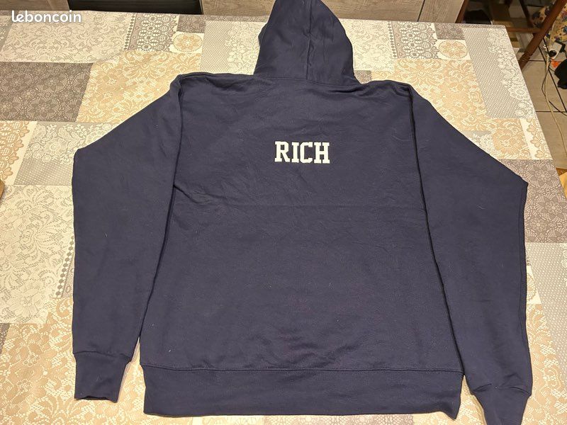 Sweat à capuche Hanes EcoSmart Bleu Marine - Taille M (image 3)