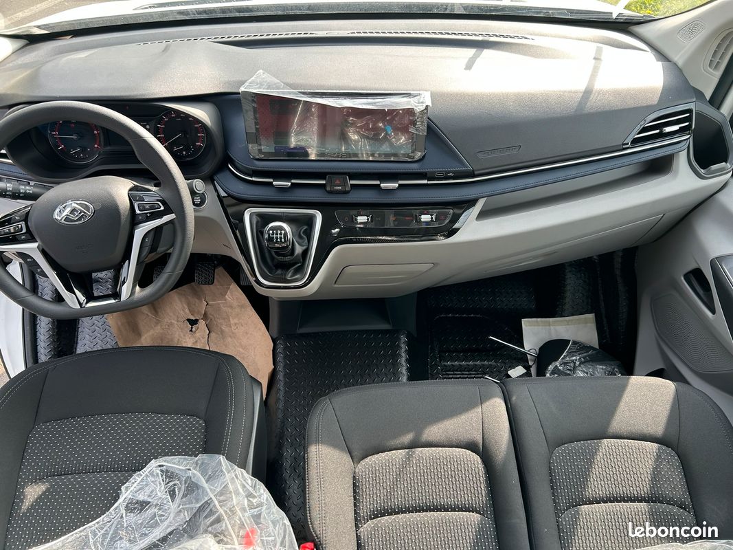 22 900 ht - New maxus deliver 9 neuf l3h2 3 places 2.0 d 150 cv Grand Carplay / Alarme / clim / reg / tel / camera / dab / phare av led (image 5)