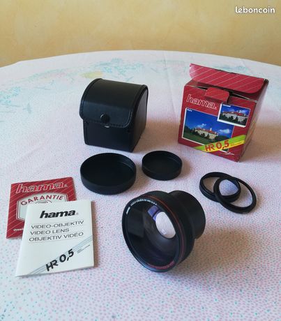 HAMA OBJECTIF GRAND Angle M43 43mm Vidéo Htmc 0,5x Macro HD Caméscope