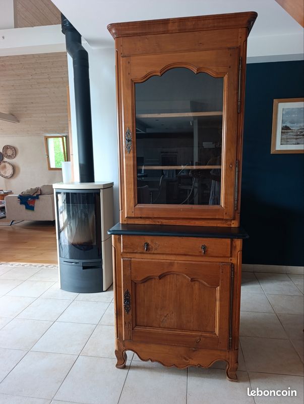 Meuble argentier en 2 parties -vitrine et meuble bas (image 1)