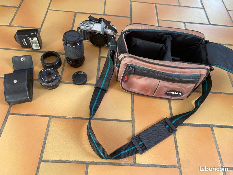 Deux Objectifs D'appareil Photo Camquip Vintage Téléphoto 1,5X Et Grand