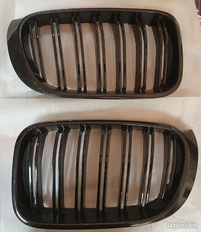 Calandre pour bmw x3 f25 ou x4 f26 grillé de radiateur look carbon (image 1)