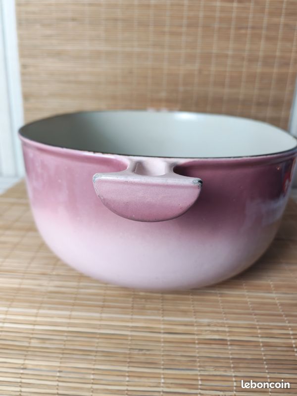 🌸 Cocotte ovale La Mama Le Creuset par Enzo Mari 33 vintage rose dégradé 🇫🇷 (image 6)