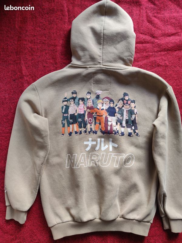 Pull Décontracté Pull&Bear Naruto – Taille XL Homme, Coton, Noir – Occasion Très Bon état