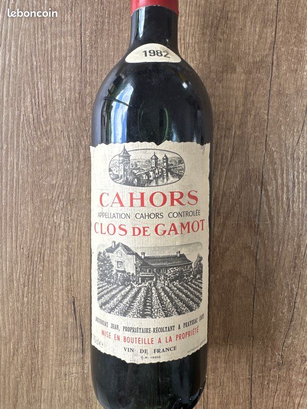 Cahors Clos de Gamot 1982 (image 1)