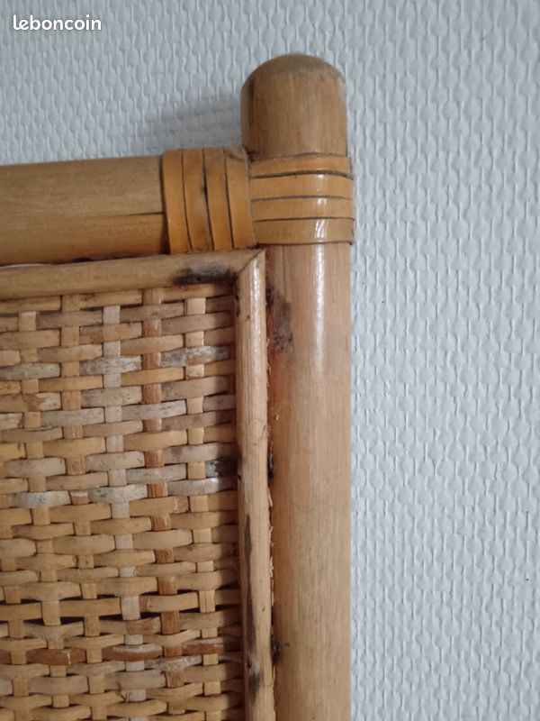 Paravent vintage en rotin (image 4)