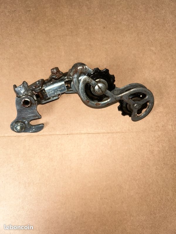 Dérailleur Arrière Vintage HURET Challenger - Vélo Course Années 70 - Alu/Acier - Occasion Fonctionnel