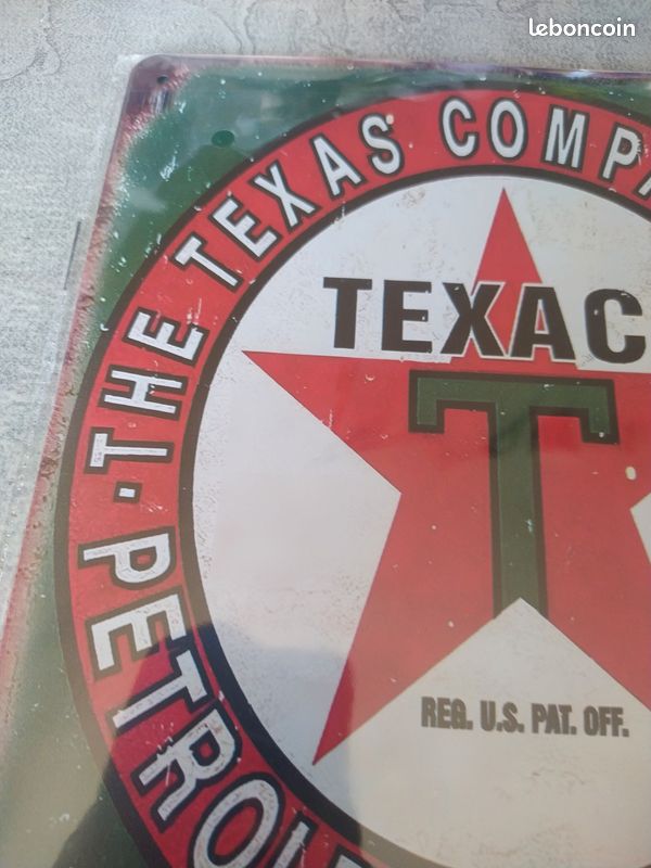 Plaque métal Texaco motor oil - Garage/Atelier/Les plaques publicitaires