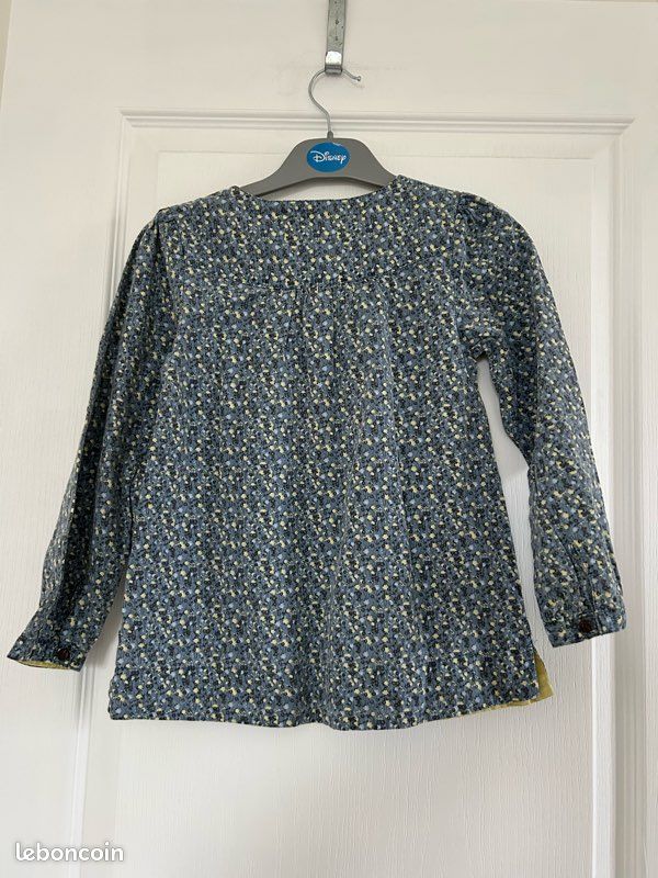 Blouse Creeks bleue à petites fleurs, à manches longues (image 3)