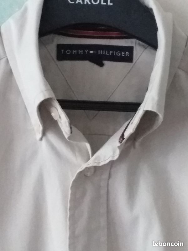 Chemise Tommy Hilfiger neuve taille S beige (image 3)