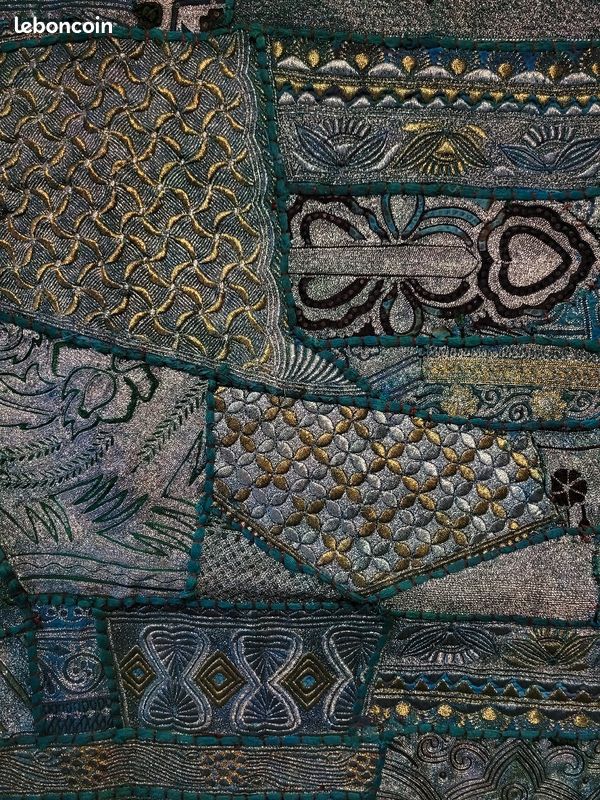 Art indien : tenture murale patchwork (image 6)