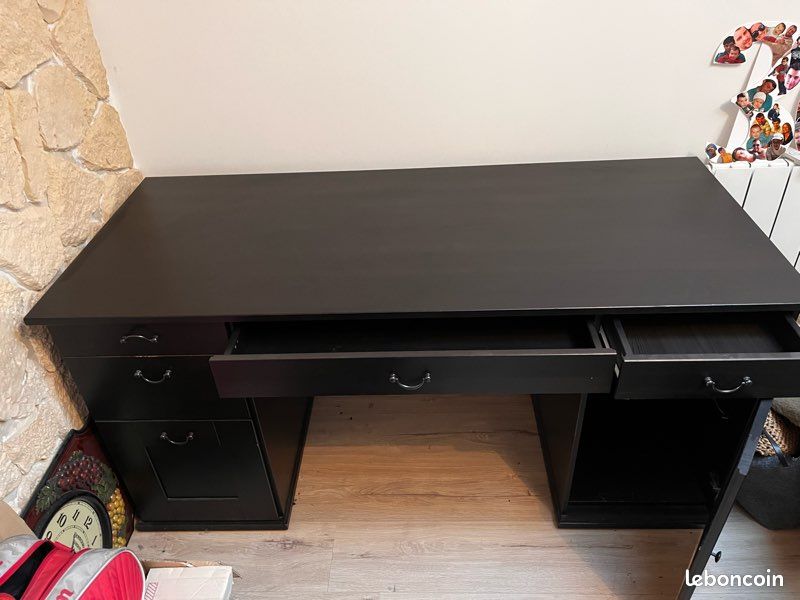 Bureau IKEA noir (image 2)