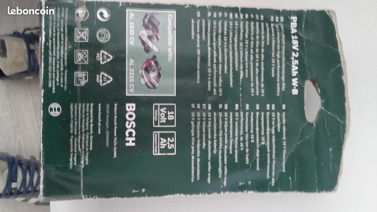 Batterie Bosch neuve 18 volt .2,5 Ah (image 2)