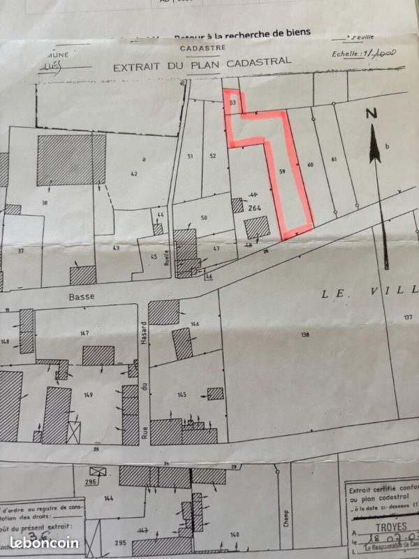 Terrain 1 345 m² Etrelles Sur Aube · à Étrelles-sur-Aube · 20 000 €