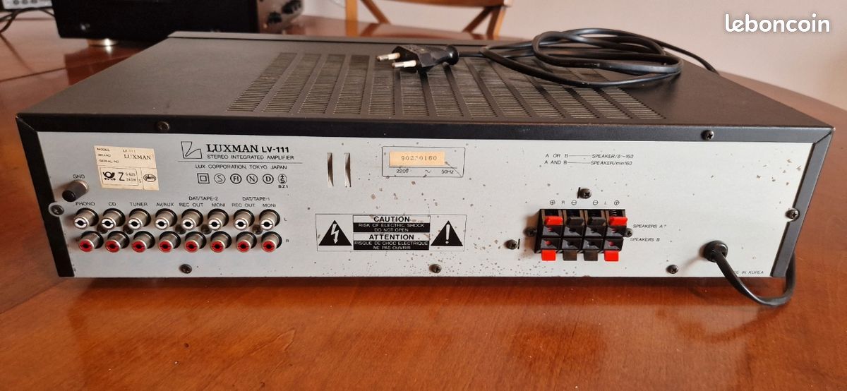 Amplificateur LUXMAN LV 111 très bon état - Photo, audio & vidéo